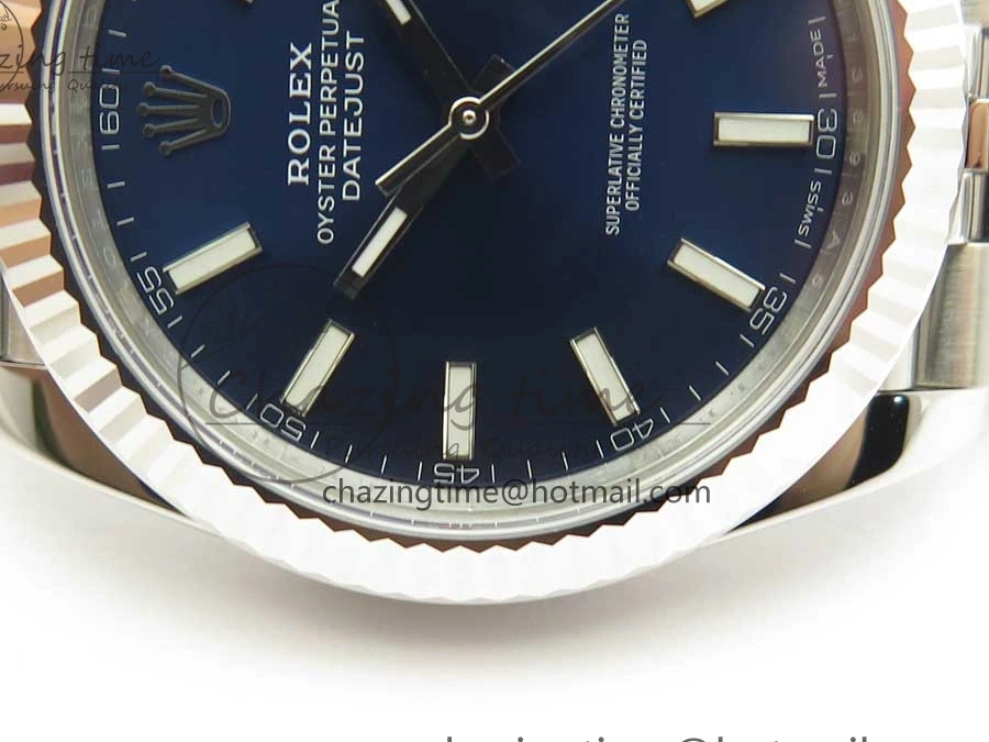 MiroTime 0517 DateJust 41 126334 ARF 1:1 Best Edition 904L Steel Blue Dial on Jubilee Bracelet A WaterResistant 3254